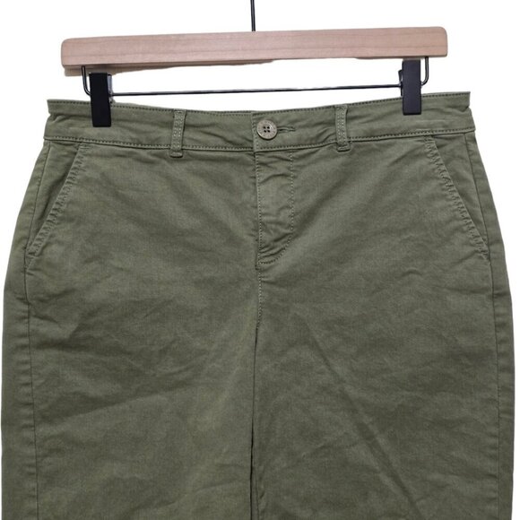 NYDJ Stretch Twill Mid-Rise Bermuda Shorts in Avocado Sz 4 - Picture 3 of 11